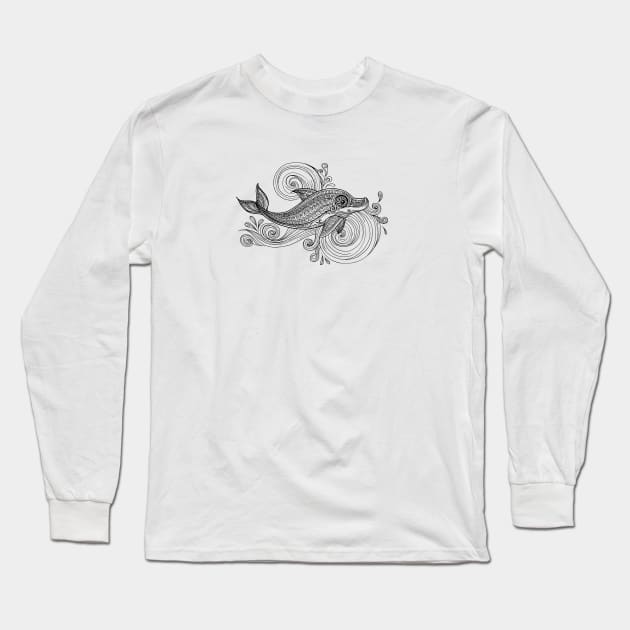 Dolphin Long Sleeve T-Shirt by TambuStore